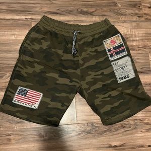 Camo Fly Society shorts